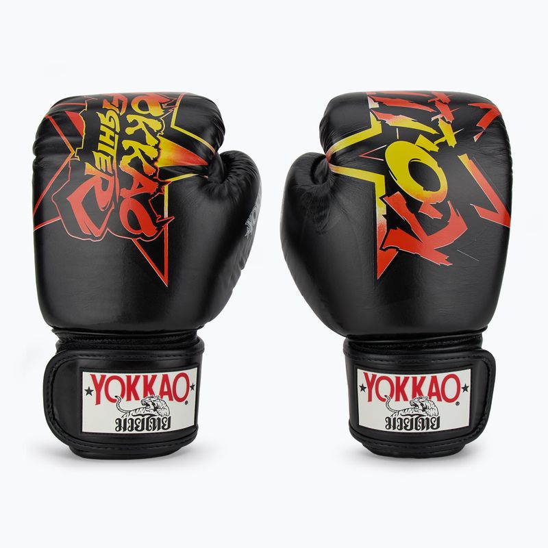 Rękawice bokserskie męskie YOKKAO Fighter KO black 2