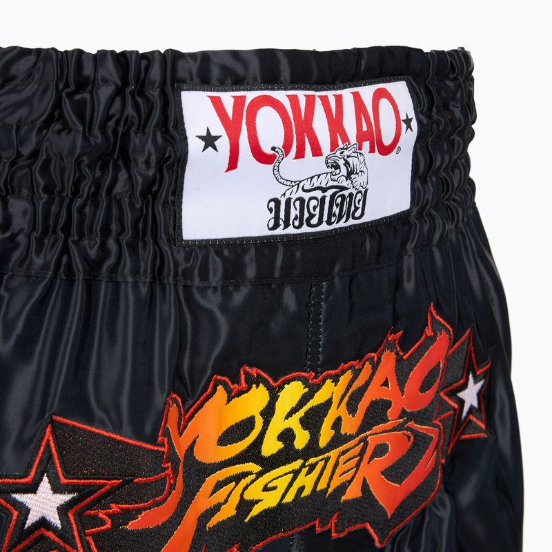 Spodenki treningowe męskie YOKKAO Fighter KO Muay Thai black 4