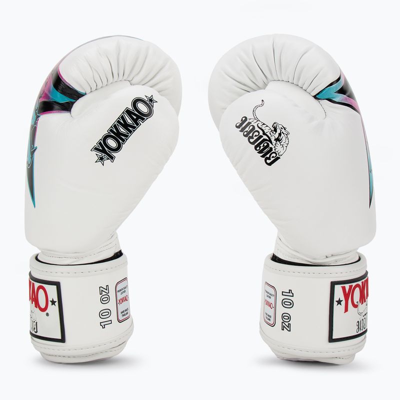 Rękawice bokserskie męskie YOKKAO Fighter KO white 4