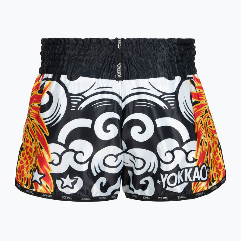Spodenki treningowe męskie YOKKAO Dragon Muay Thai black/white 2