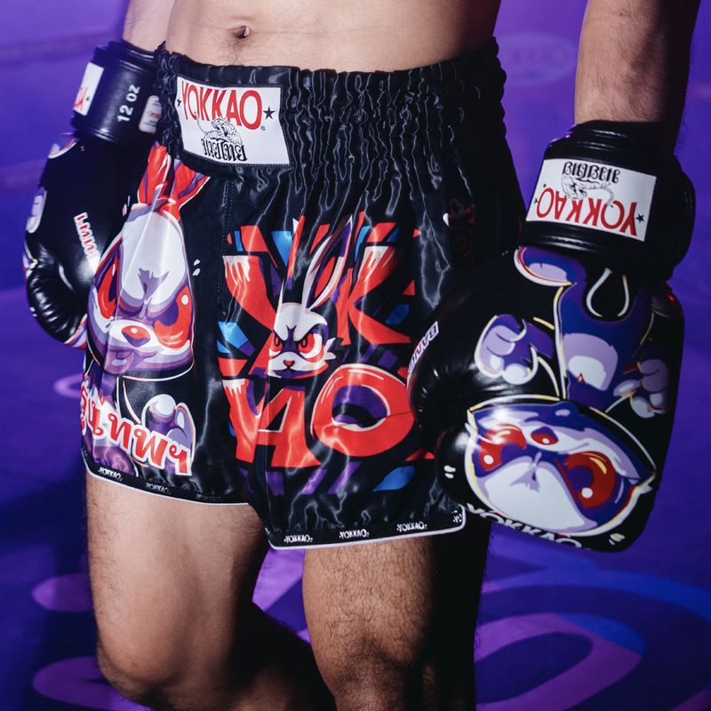 Spodenki treningowe męskie YOKKAO Angry Rabbit Muay Thai black 5
