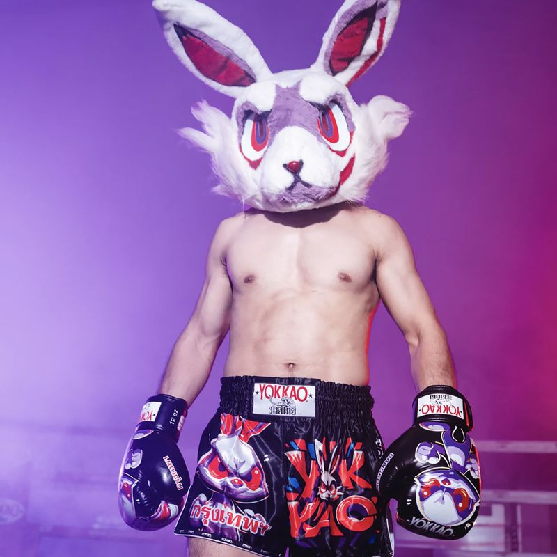 Spodenki treningowe męskie YOKKAO Angry Rabbit Muay Thai black 6