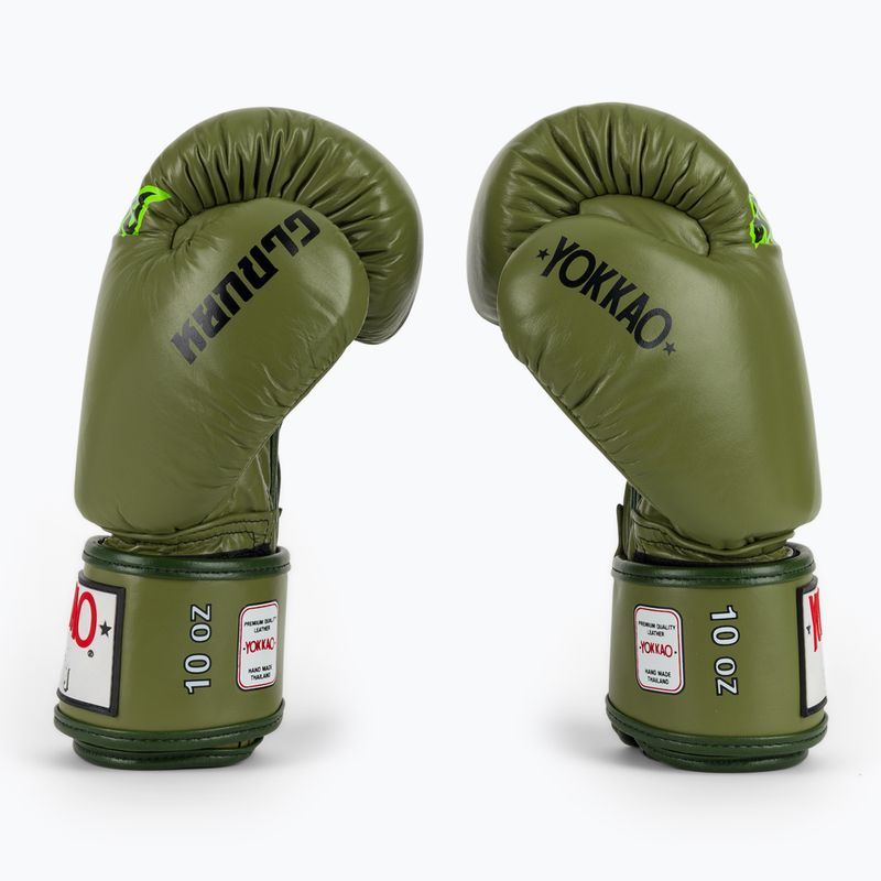 Rękawice bokserskie YOKKAO Late Show Boxing olive 4