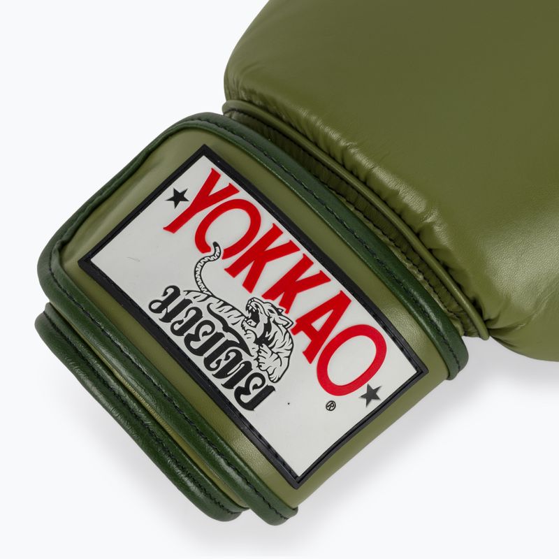 Rękawice bokserskie YOKKAO Late Show Boxing olive 6
