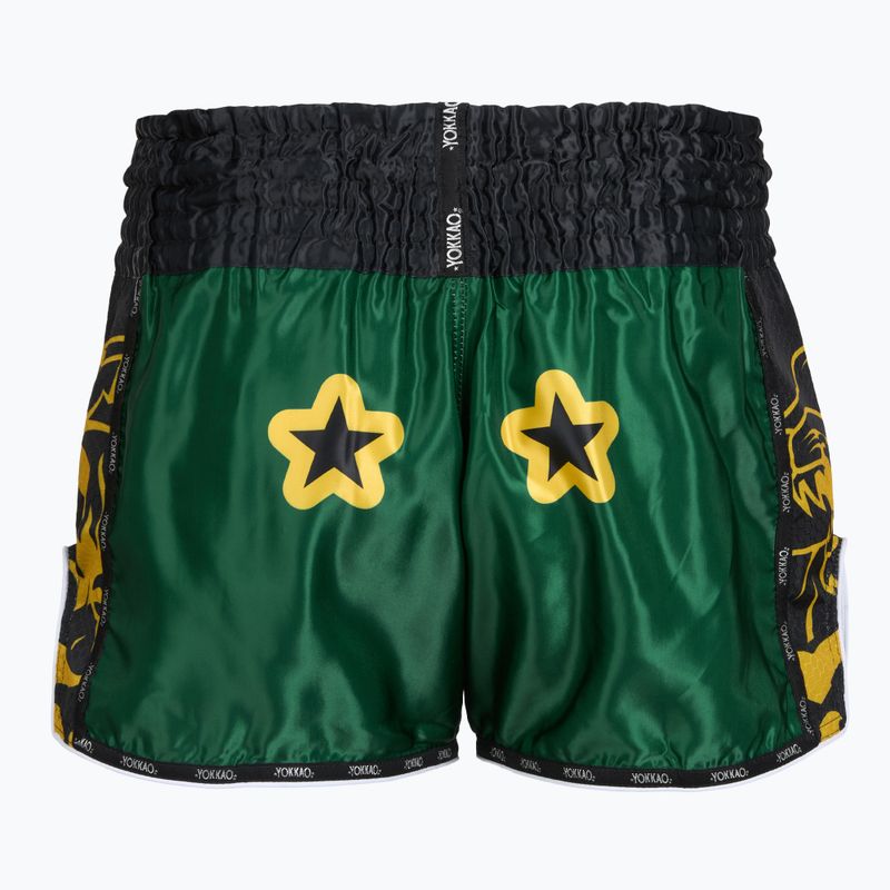 Spodenki treningowe meskie YOKKAO Original Muay Thai green 2