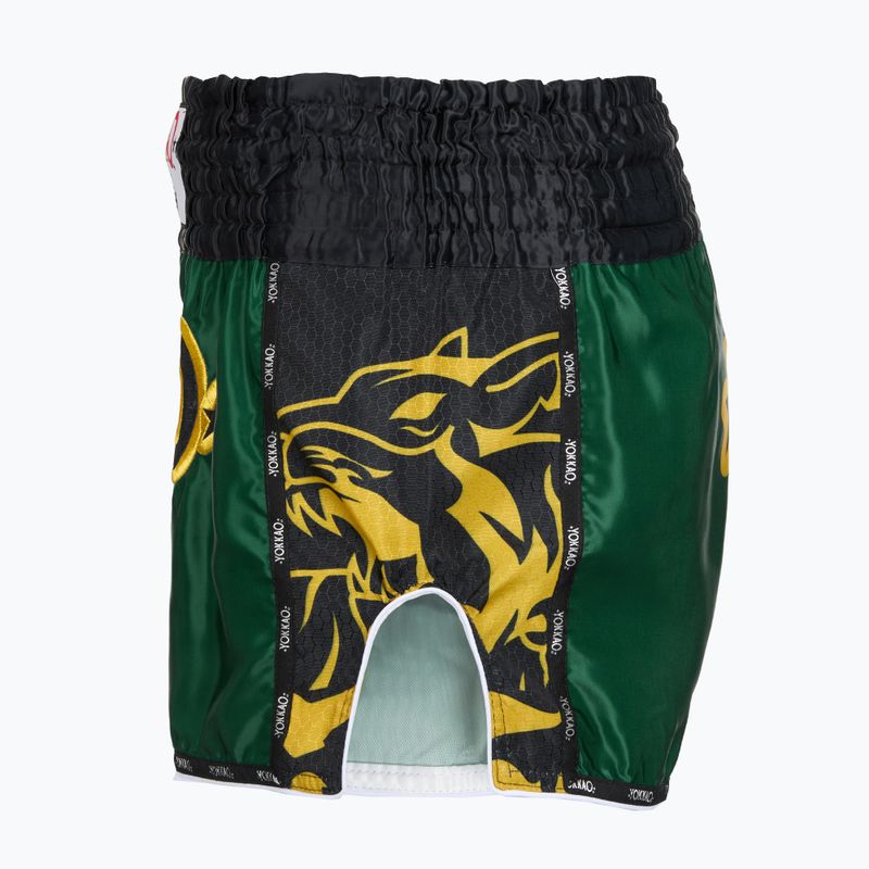 Spodenki treningowe meskie YOKKAO Original Muay Thai green 3