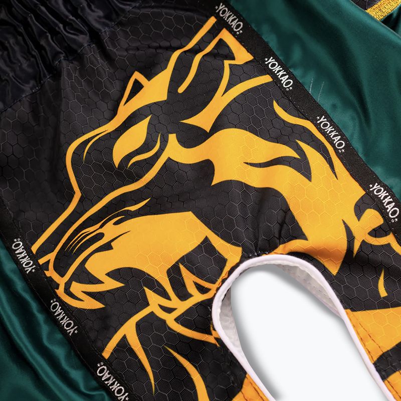 Spodenki treningowe meskie YOKKAO Original Muay Thai green 5