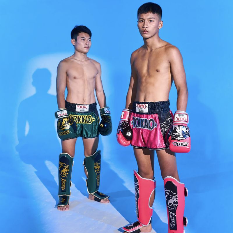 Spodenki treningowe meskie YOKKAO Original Muay Thai green 8