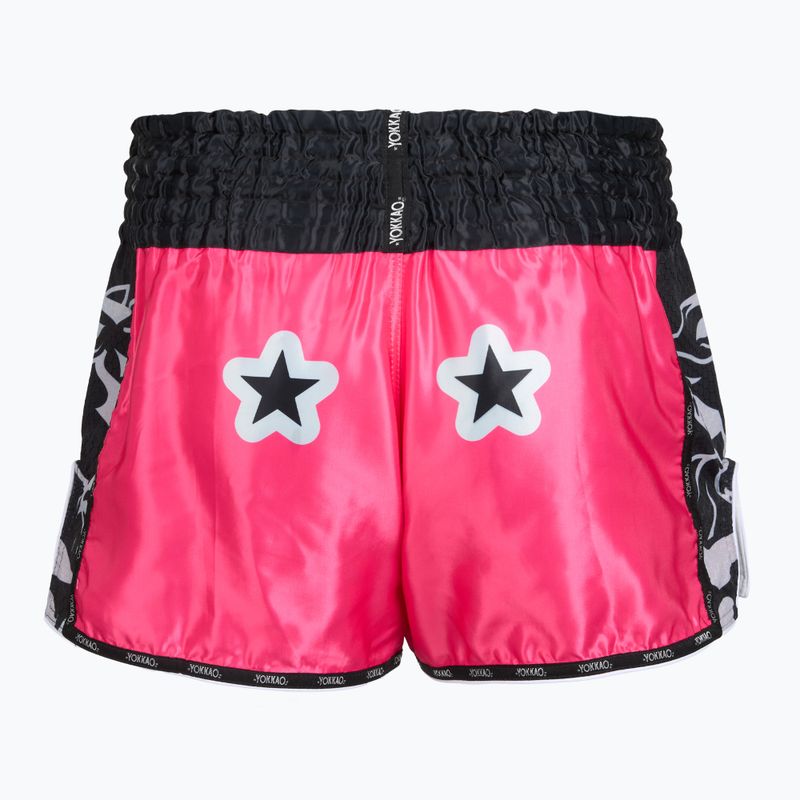 Spodenki treningowe meskie YOKKAO Original Muay Thai magenta 2