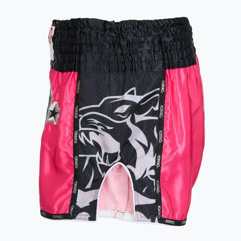 Spodenki treningowe meskie YOKKAO Original Muay Thai magenta 3