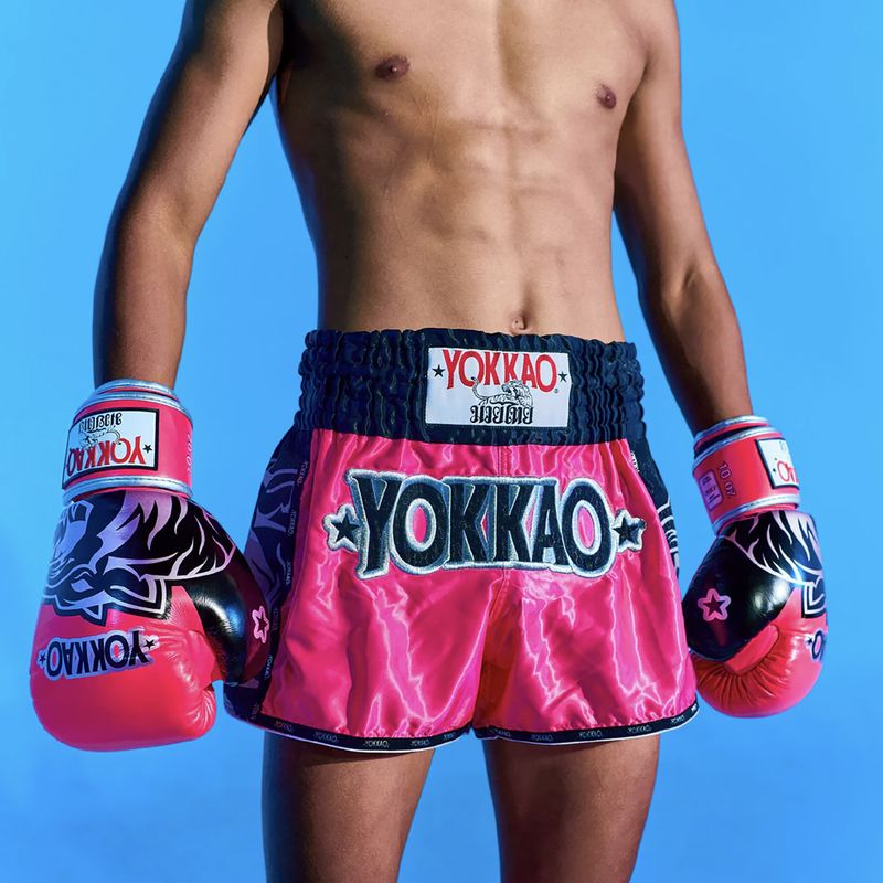 Spodenki treningowe meskie YOKKAO Original Muay Thai magenta 8
