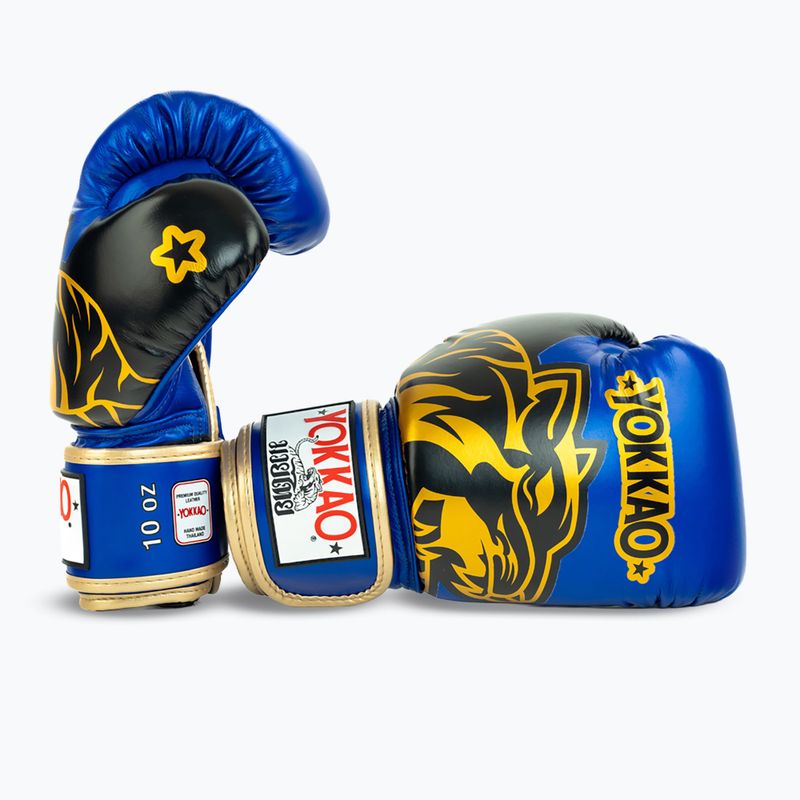 Rękawice bokserskie YOKKAO Original Boxing Gloves electric blue 3