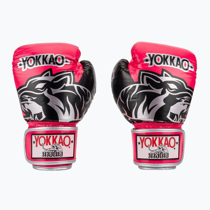 Rękawice bokserskie YOKKAO Original Boxing Gloves fuchsia 2