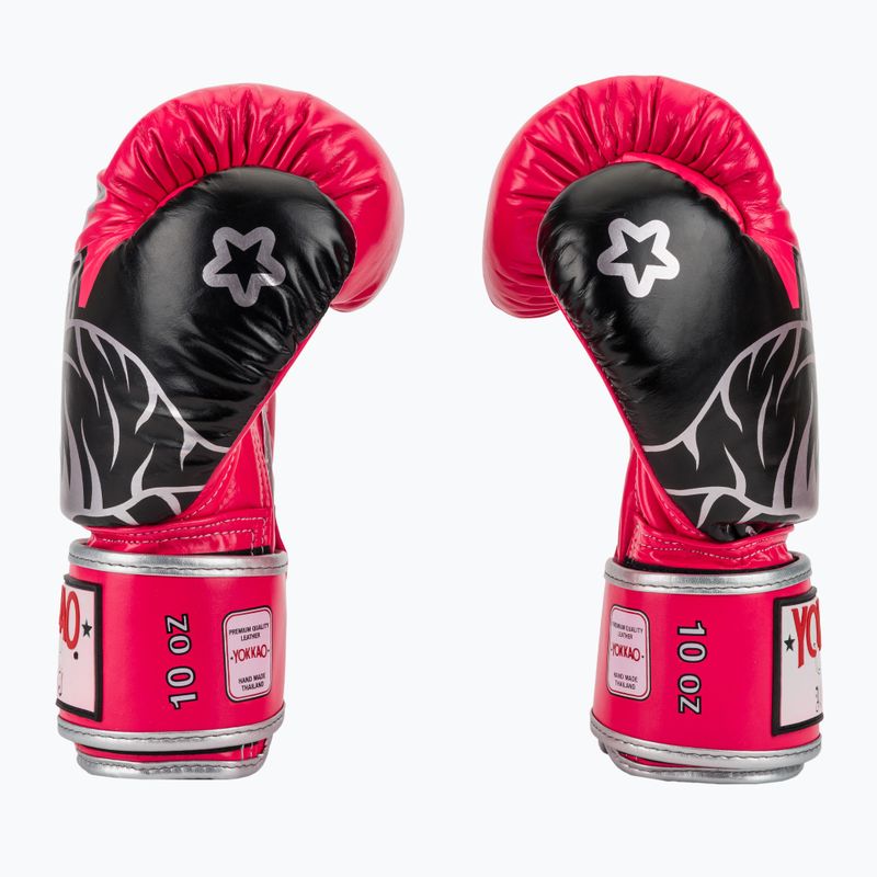 Rękawice bokserskie YOKKAO Original Boxing Gloves fuchsia 4
