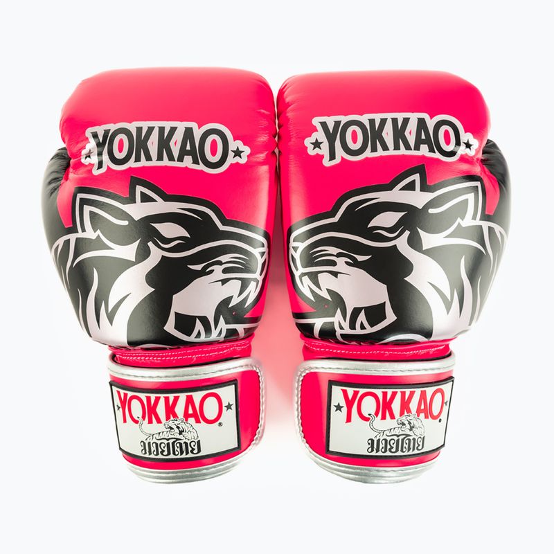 Rękawice bokserskie YOKKAO Original Boxing Gloves fuchsia