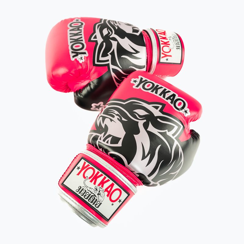 Rękawice bokserskie YOKKAO Original Boxing Gloves fuchsia 4