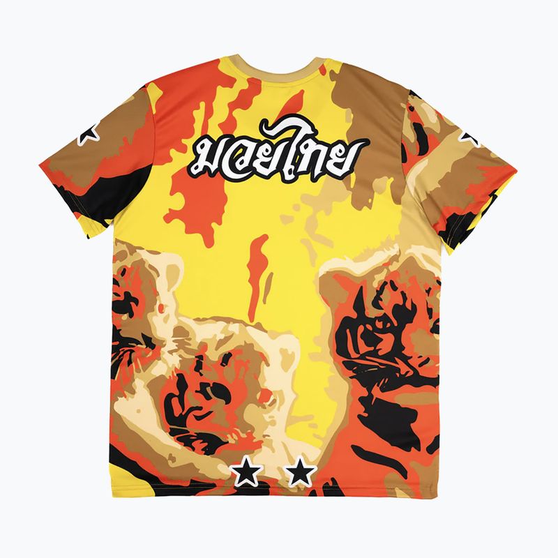 Koszulka treningowa męska YOKKAO Tiger Family Muay Thai Workout Tee gold 2