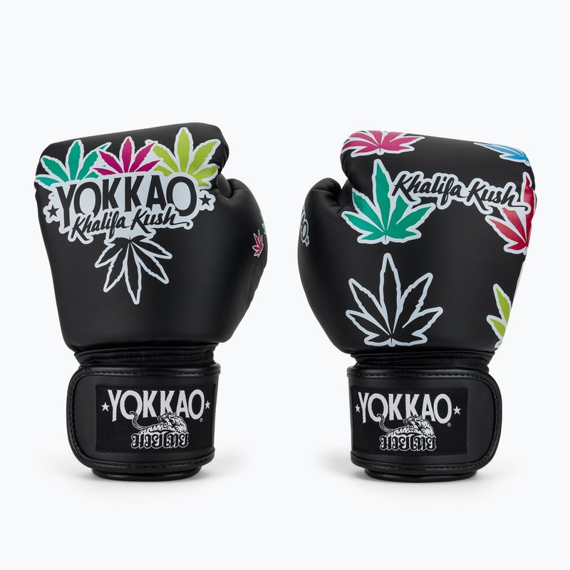 Rękawice bokserskie YOKKAO Khalifa Kush Boxing black 2