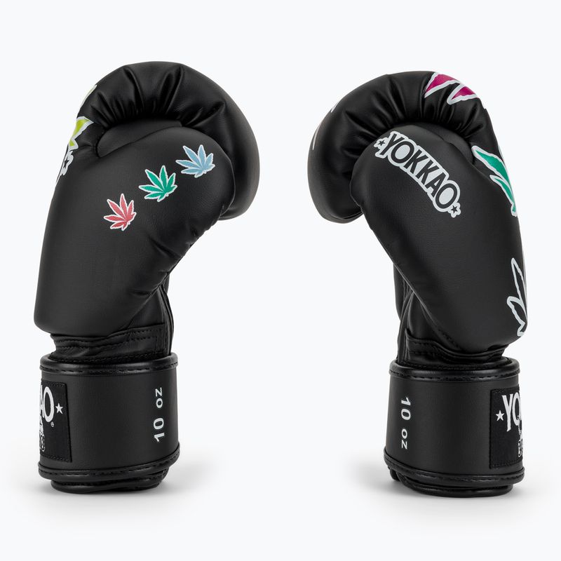 Rękawice bokserskie YOKKAO Khalifa Kush Boxing black 4