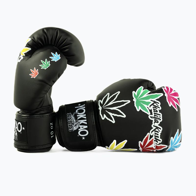 Rękawice bokserskie YOKKAO Khalifa Kush Boxing black 4