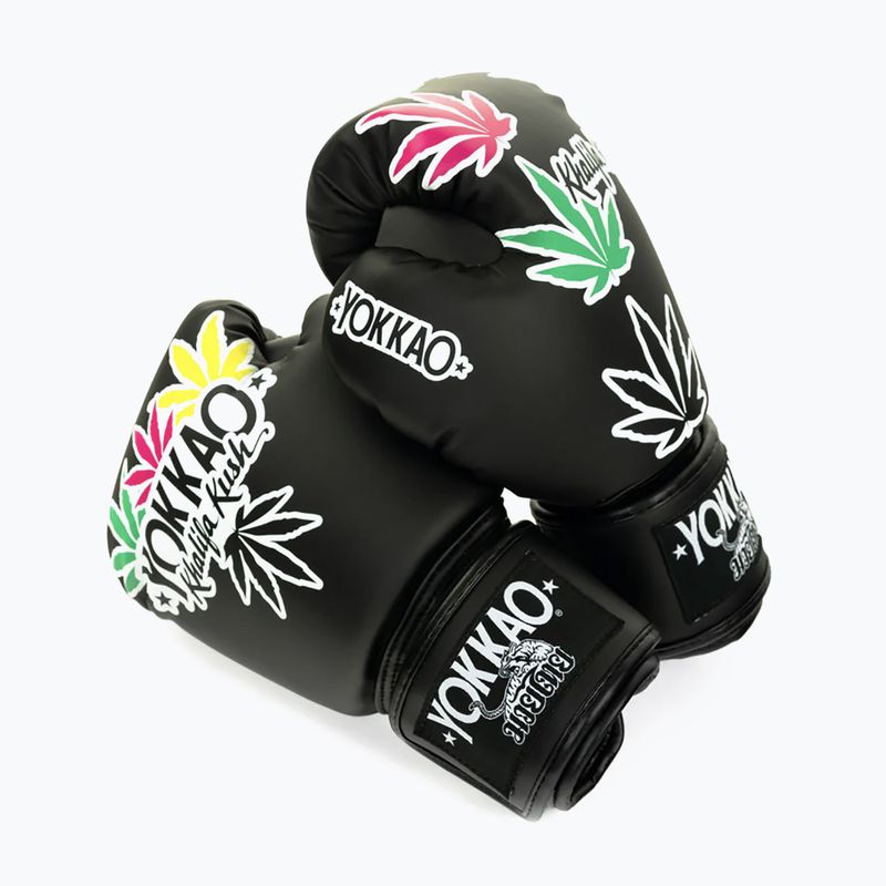 Rękawice bokserskie YOKKAO Khalifa Kush Boxing black 6