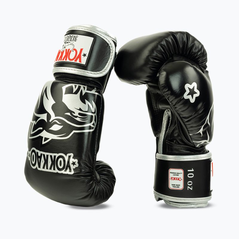 Rękawice bokserskie YOKKAO Original Boxing Gloves absolute black 4