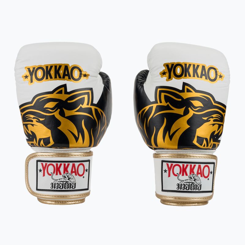 Rękawice bokserskie YOKKAO Original Boxing Gloves absolute white 2