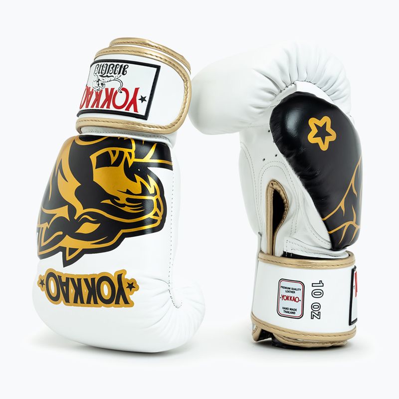 Rękawice bokserskie YOKKAO Original Boxing Gloves absolute white 2