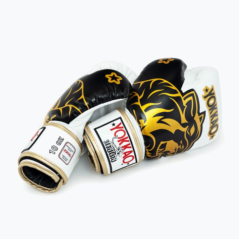 Rękawice bokserskie YOKKAO Original Boxing Gloves absolute white 3