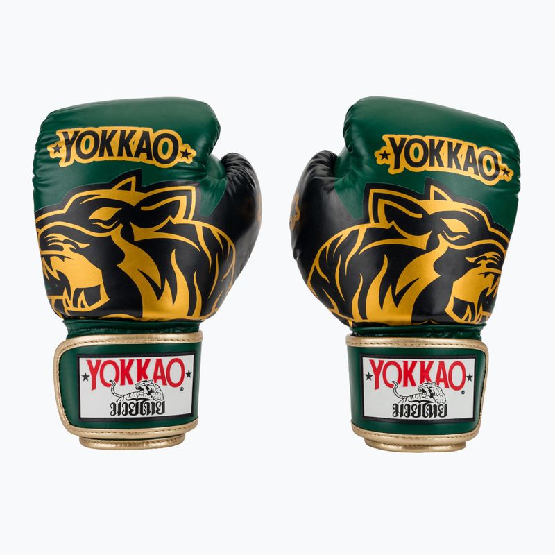 Rękawice bokserskie YOKKAO Original Boxing Gloves forest green 2