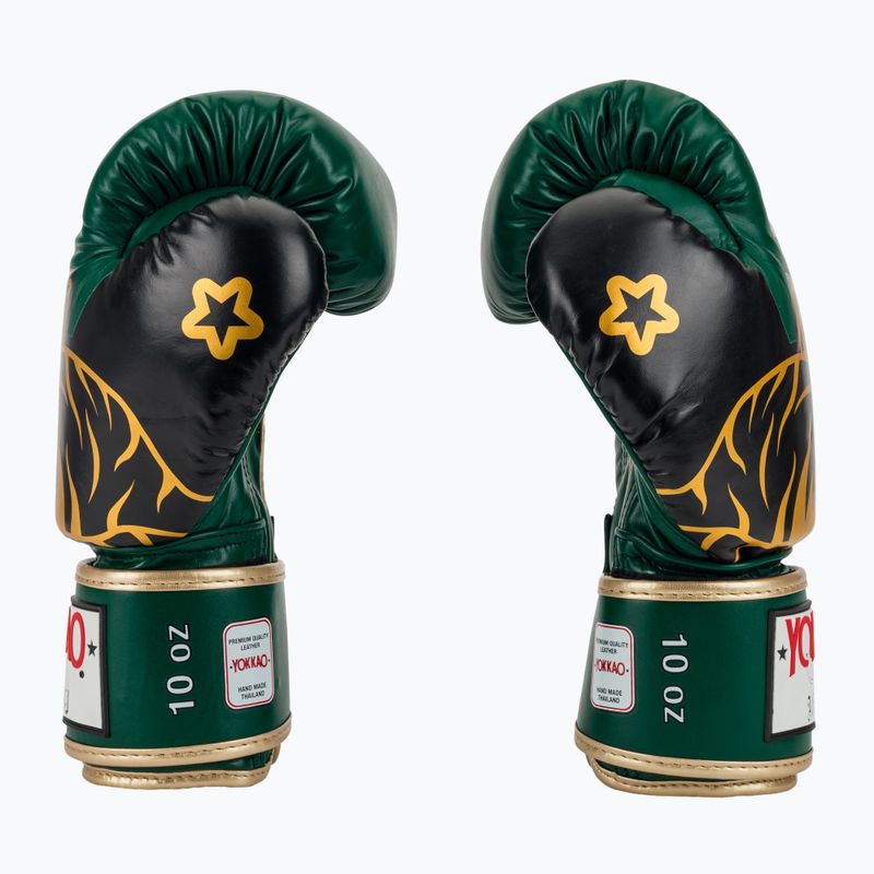 Rękawice bokserskie YOKKAO Original Boxing Gloves forest green 4