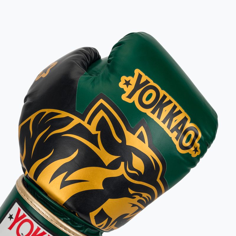 Rękawice bokserskie YOKKAO Original Boxing Gloves forest green 5