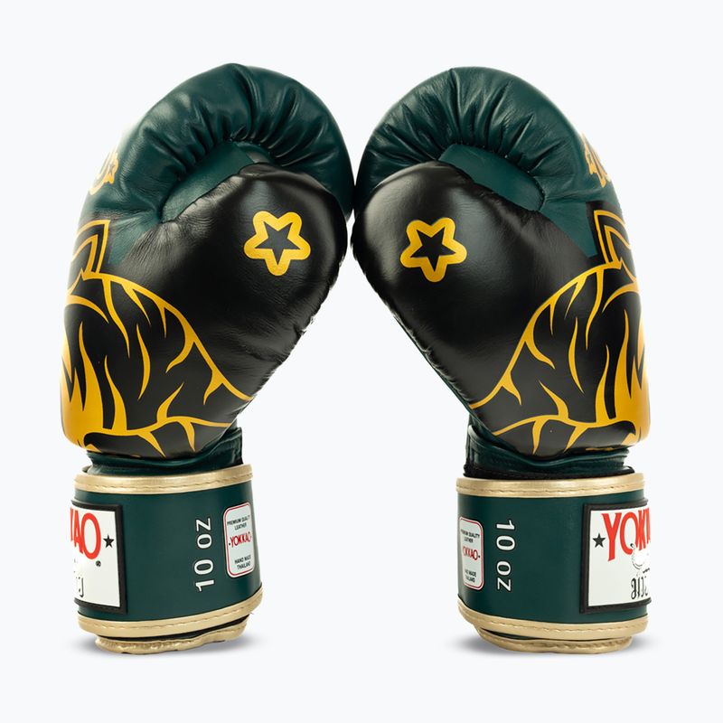 Rękawice bokserskie YOKKAO Original Boxing Gloves forest green 4