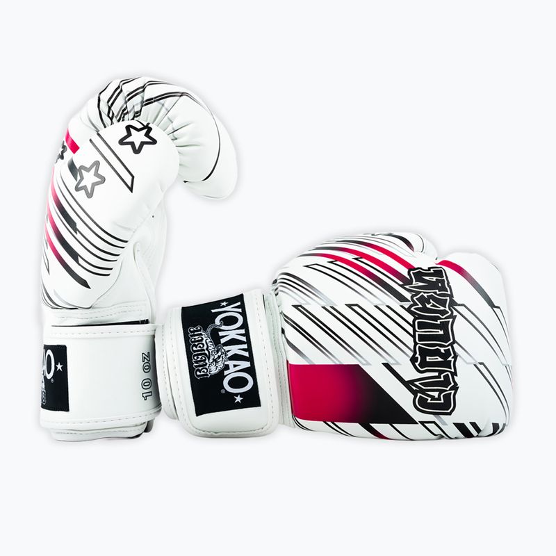 Rękawice bokserskie YOKKAO Power Boxing white 2