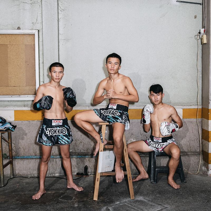 Spodenki treningowe męskie YOKKAO Power Muay Thai black 5