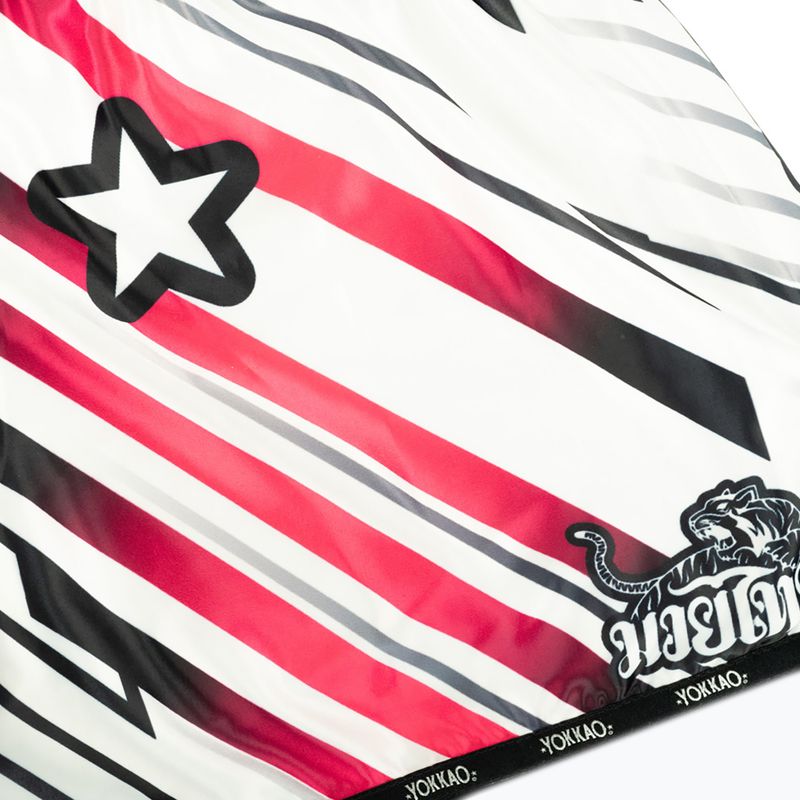 Spodenki treningowe męskie YOKKAO Power Muay Thai white 4