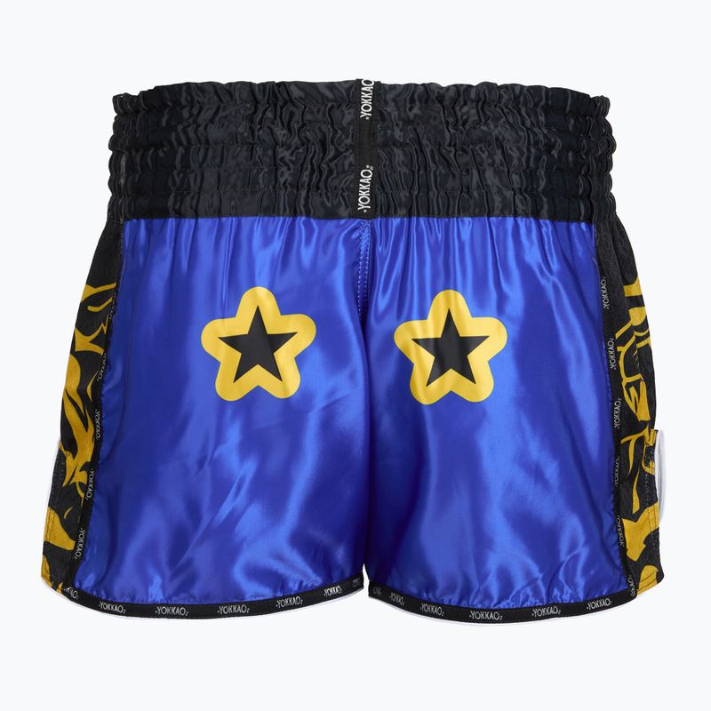 Spodenki treningowe meskie YOKKAO Original Muay Thai electric blue 2