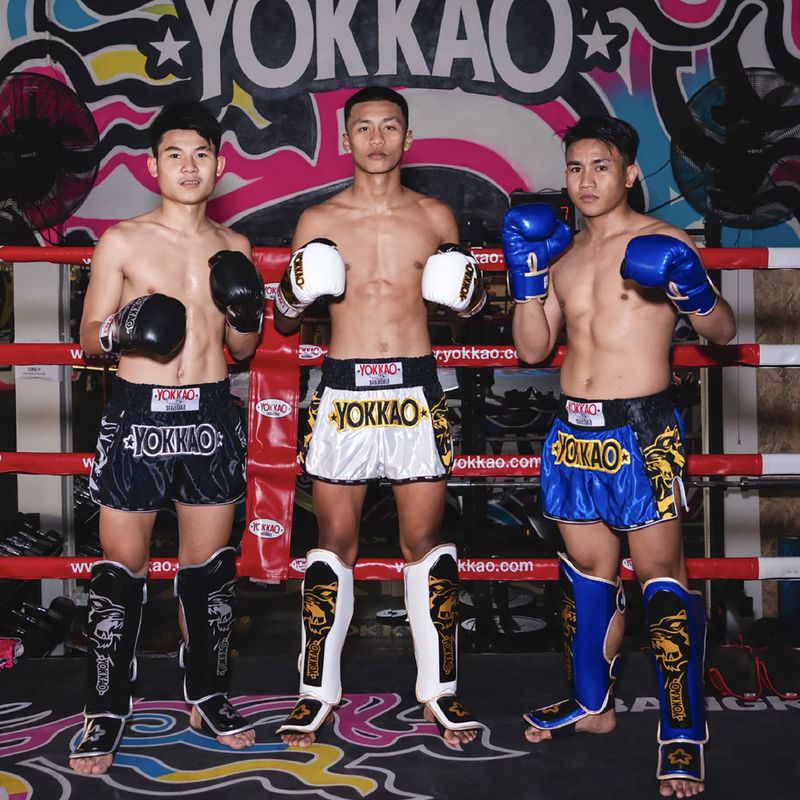 Spodenki treningowe meskie YOKKAO Original Muay Thai electric blue 9