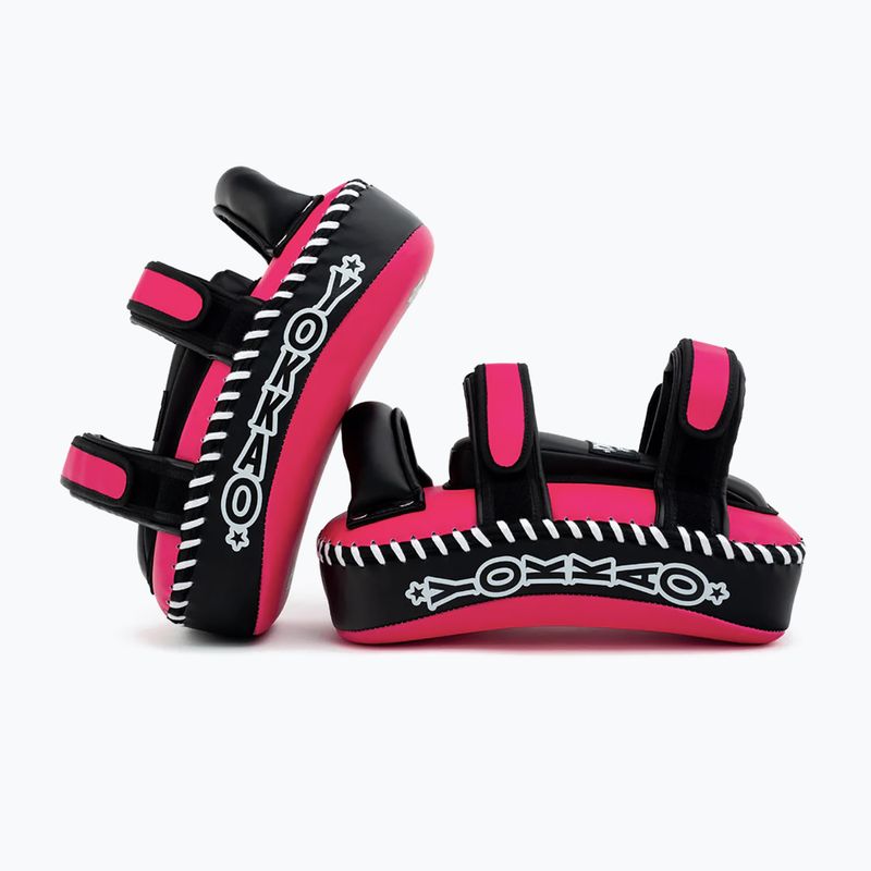 Tarcze treningowe YOKKAO Freestyle Kicking Pads 2 szt. fuchsia/black 5