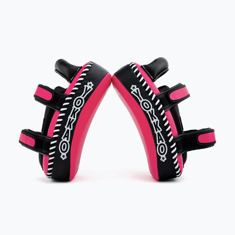 Tarcze treningowe YOKKAO Freestyle Kicking Pads 2 szt. fuchsia/black 6