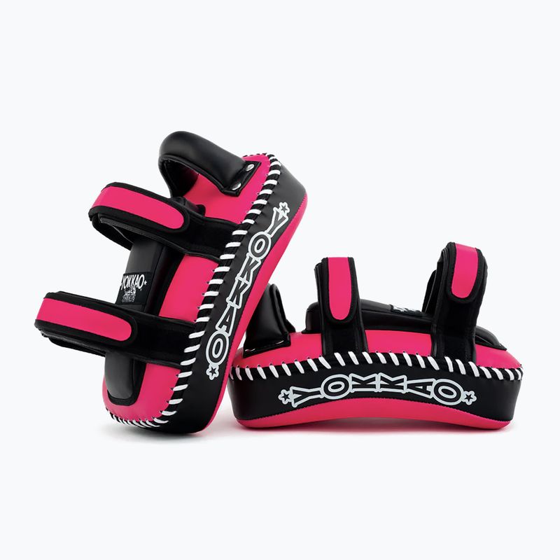 Tarcze treningowe YOKKAO Freestyle Kicking Pads 2 szt. fuchsia/black 7