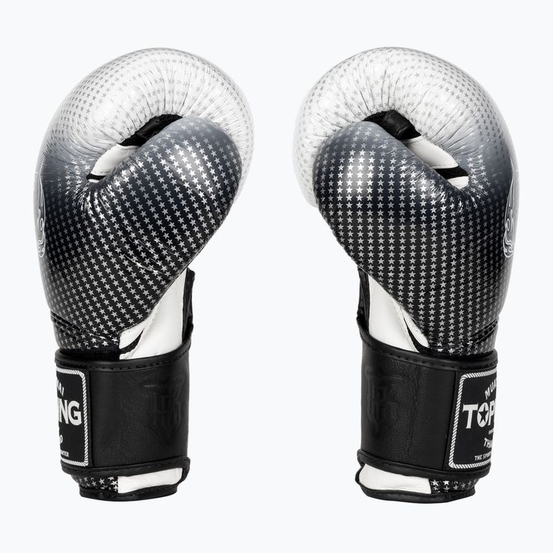 Rękawice bokserskie Top King Muay Thai Super Star Air silver 3