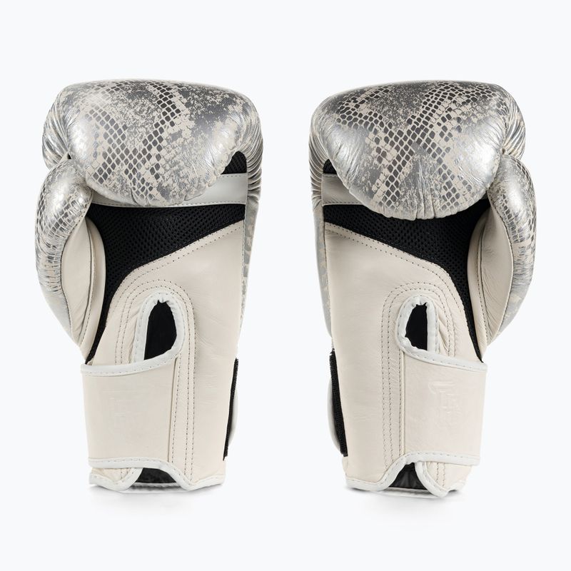 Rękawice bokserskie Top King Muay Thai Super Star Air Snake white/silver 2