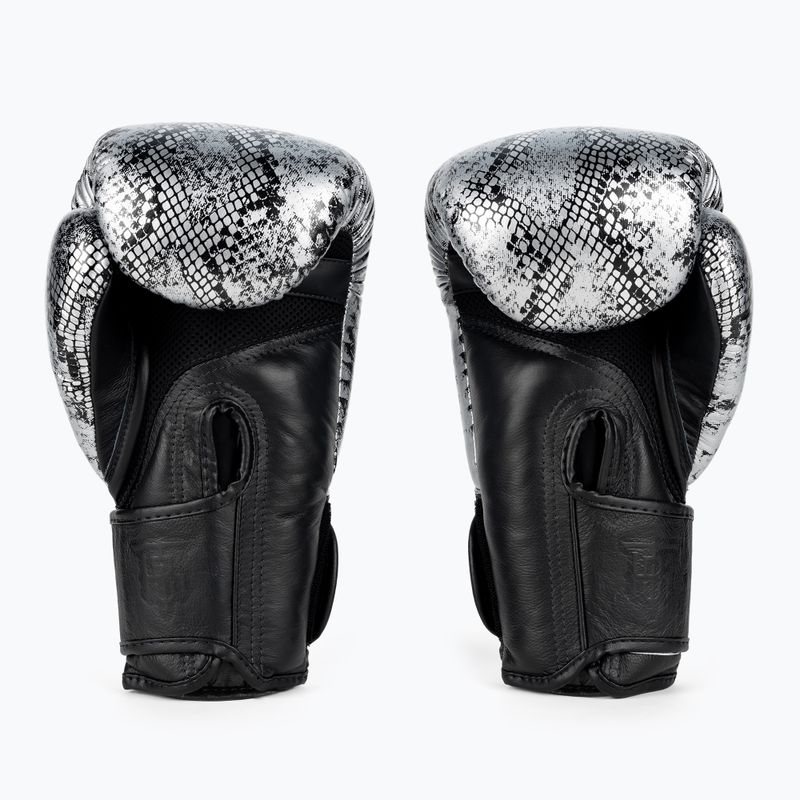 Rękawice bokserskie Top King Muay Thai Super Star Air Snake black/silver 2