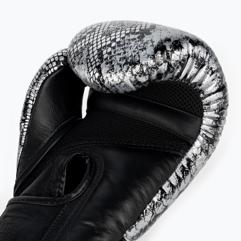 Rękawice bokserskie Top King Muay Thai Super Star Air Snake black/silver 4