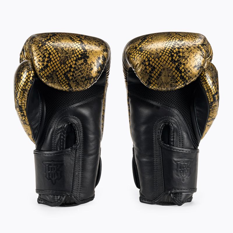 Rękawice bokserskie Top King Muay Thai Super Star Air Snake black/gold 2