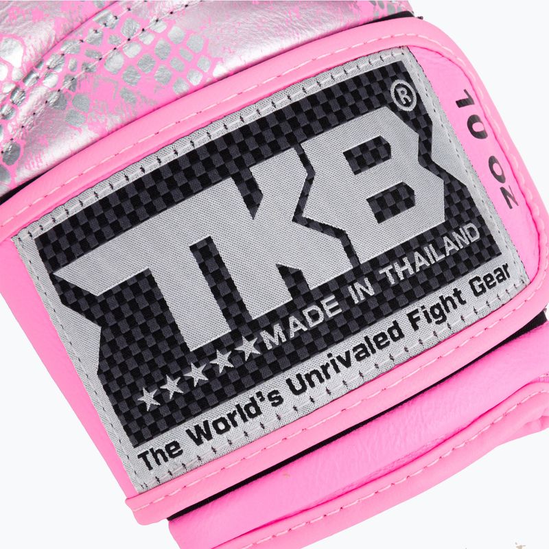 Rękawice bokserskie Top King Muay Thai Super Star Air pink/silver 6