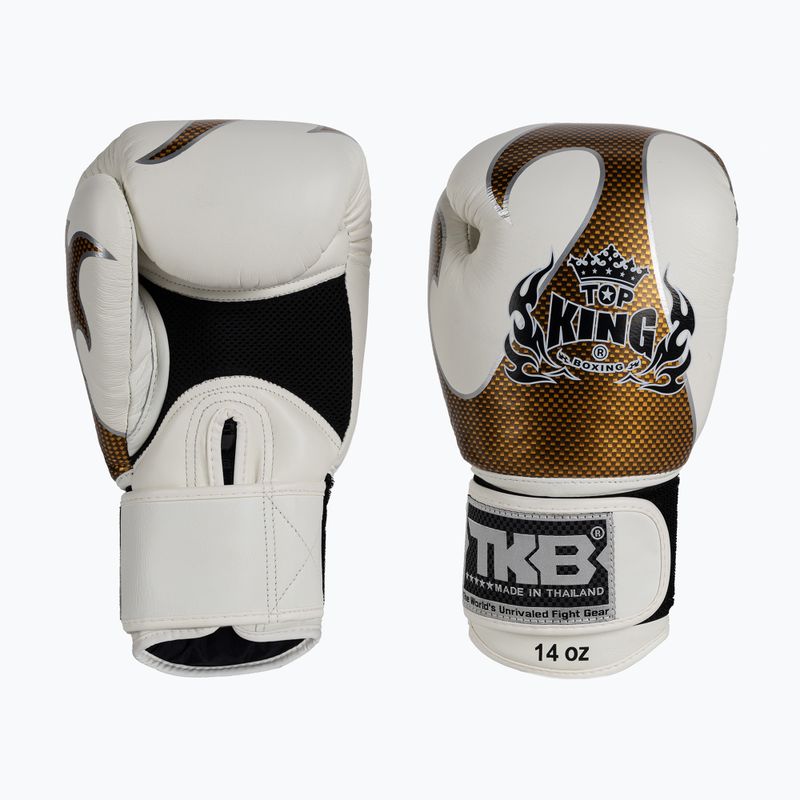 Rękawice bokserskie Top King Muay Thai Empower white