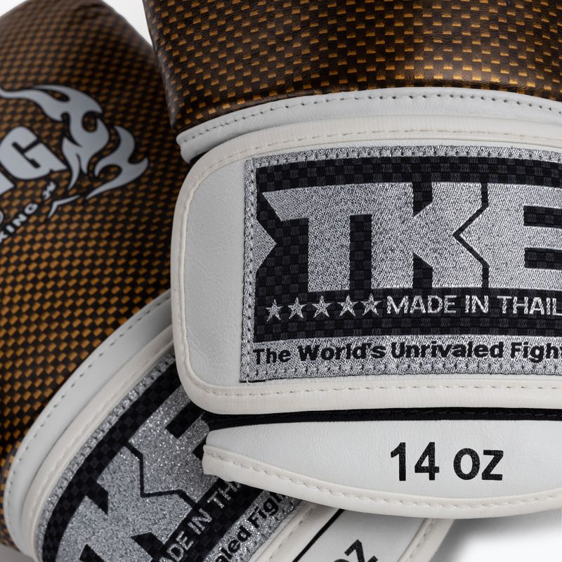 Rękawice bokserskie Top King Muay Thai Empower white/gold 5