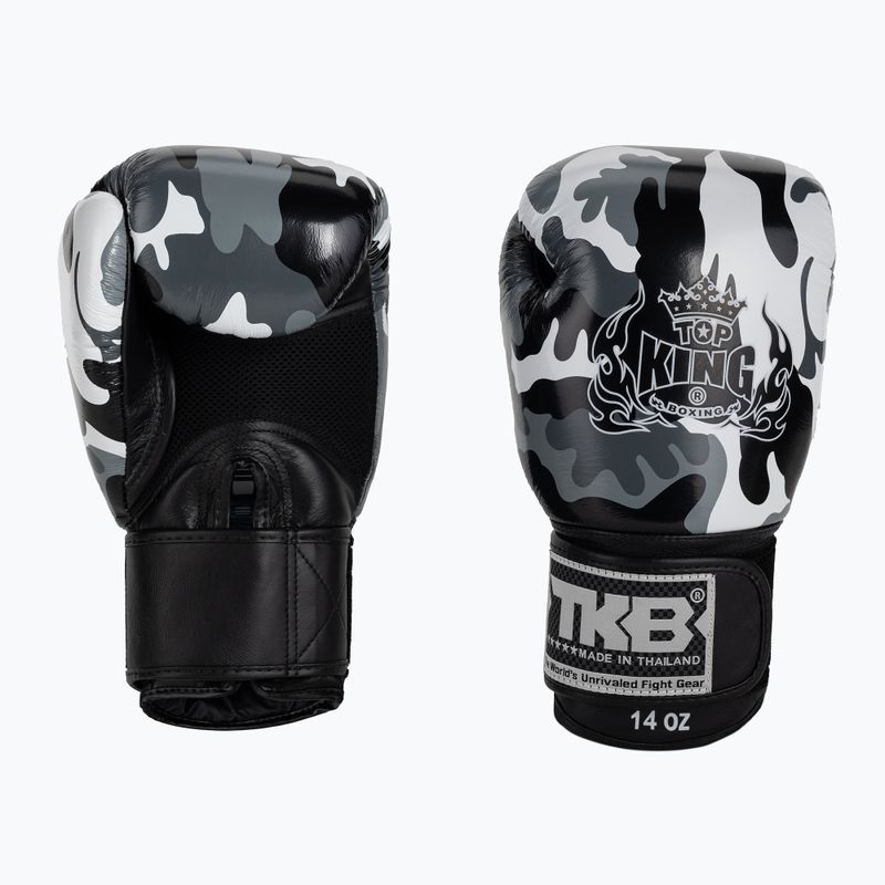 Rękawice bokserskie Top King Muay Thai Empower grey